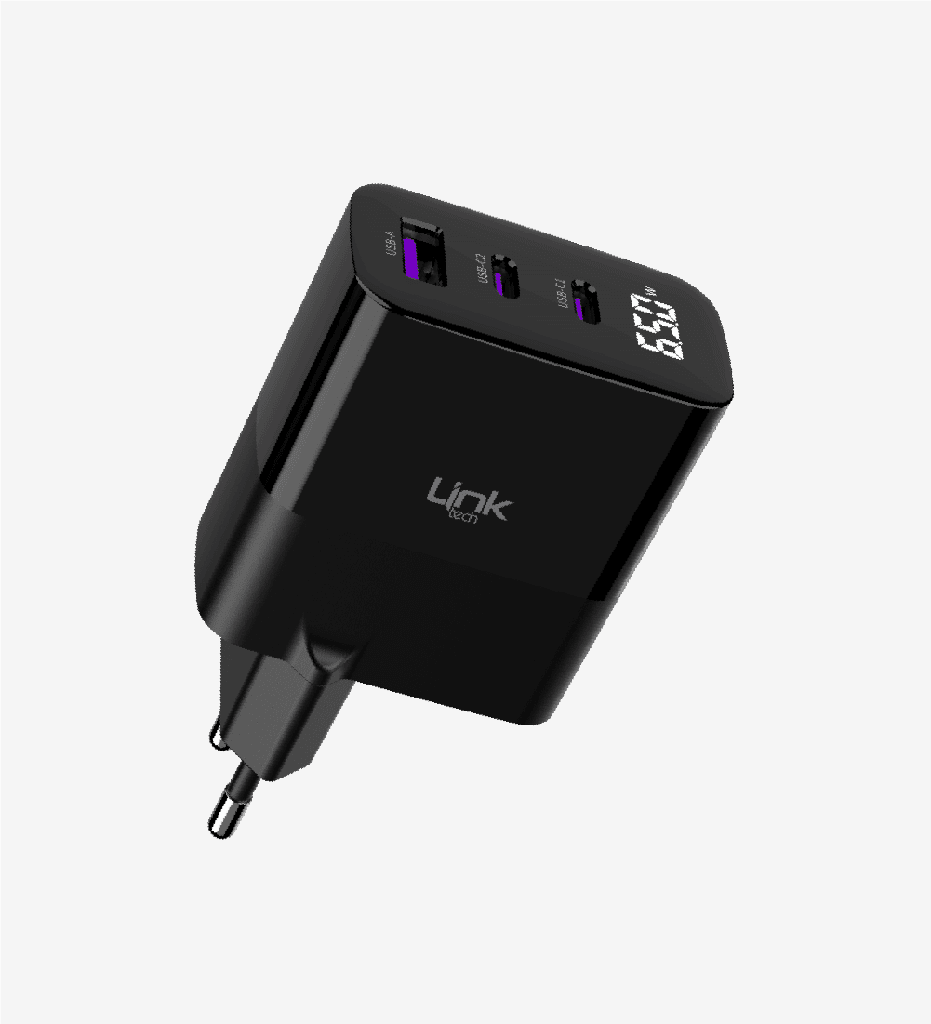 ⁦شاحن ثلاث منافذ G852 65W⁩ - الصورة ⁦1⁩