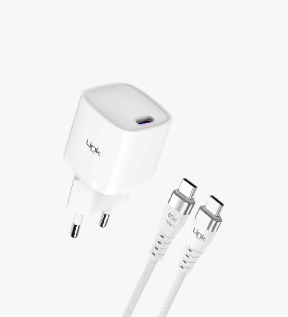 ⁦شاحن مع كابل LinkTech G842 20W⁩ - الصورة ⁦1⁩